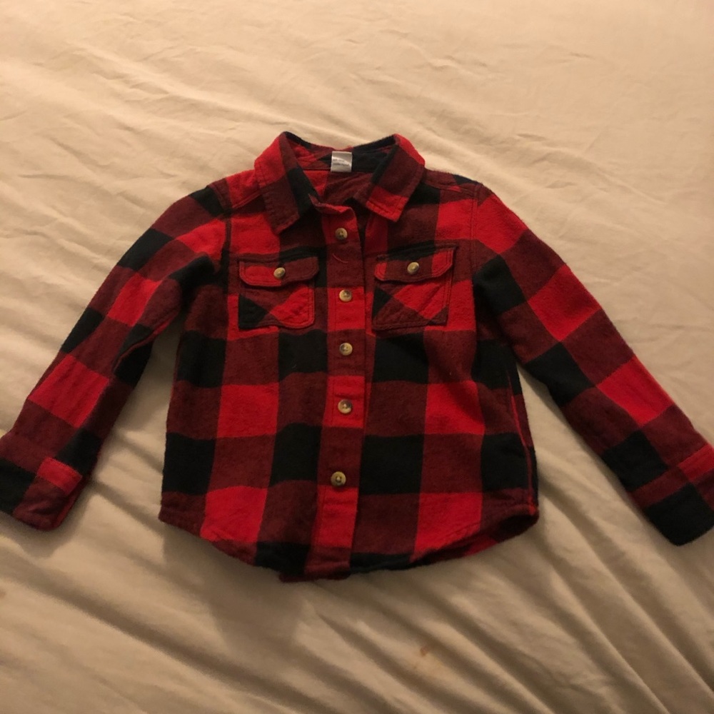 Plaid long sleeve shirt